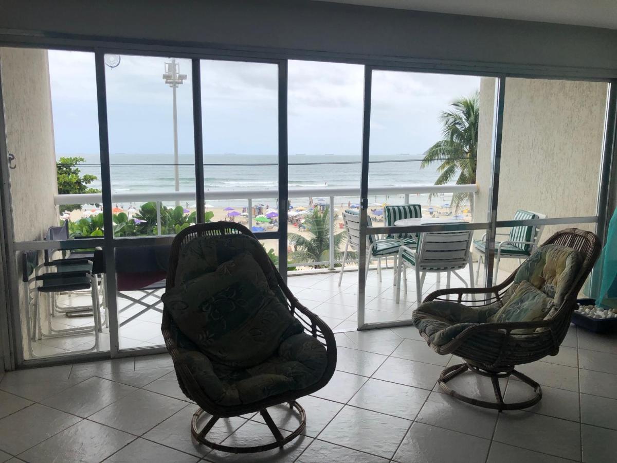 Apto Enorme Pe Na Areia, Vista Linda C/ Academia E Sauna Guaruja Exterior photo